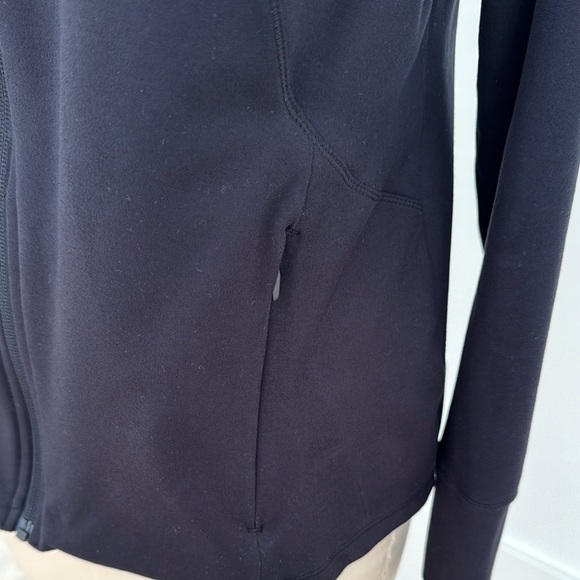 All in Motion Black Full-Zip Jacket Lightweight Casual - Picture 4 of 10